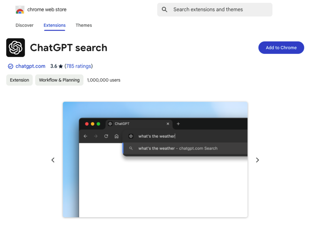 ChatGPT search